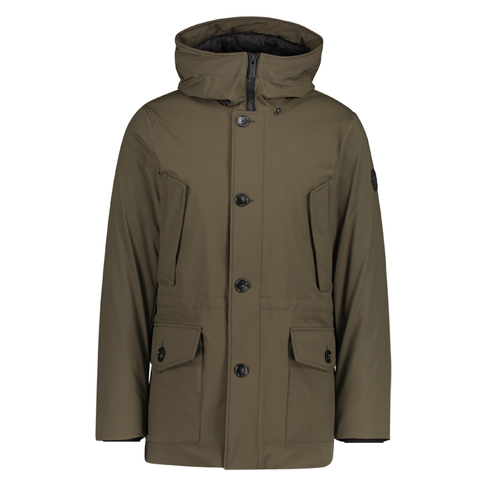 Broer Posters Sociaal Woolrich heren arctic stretch parka dark green